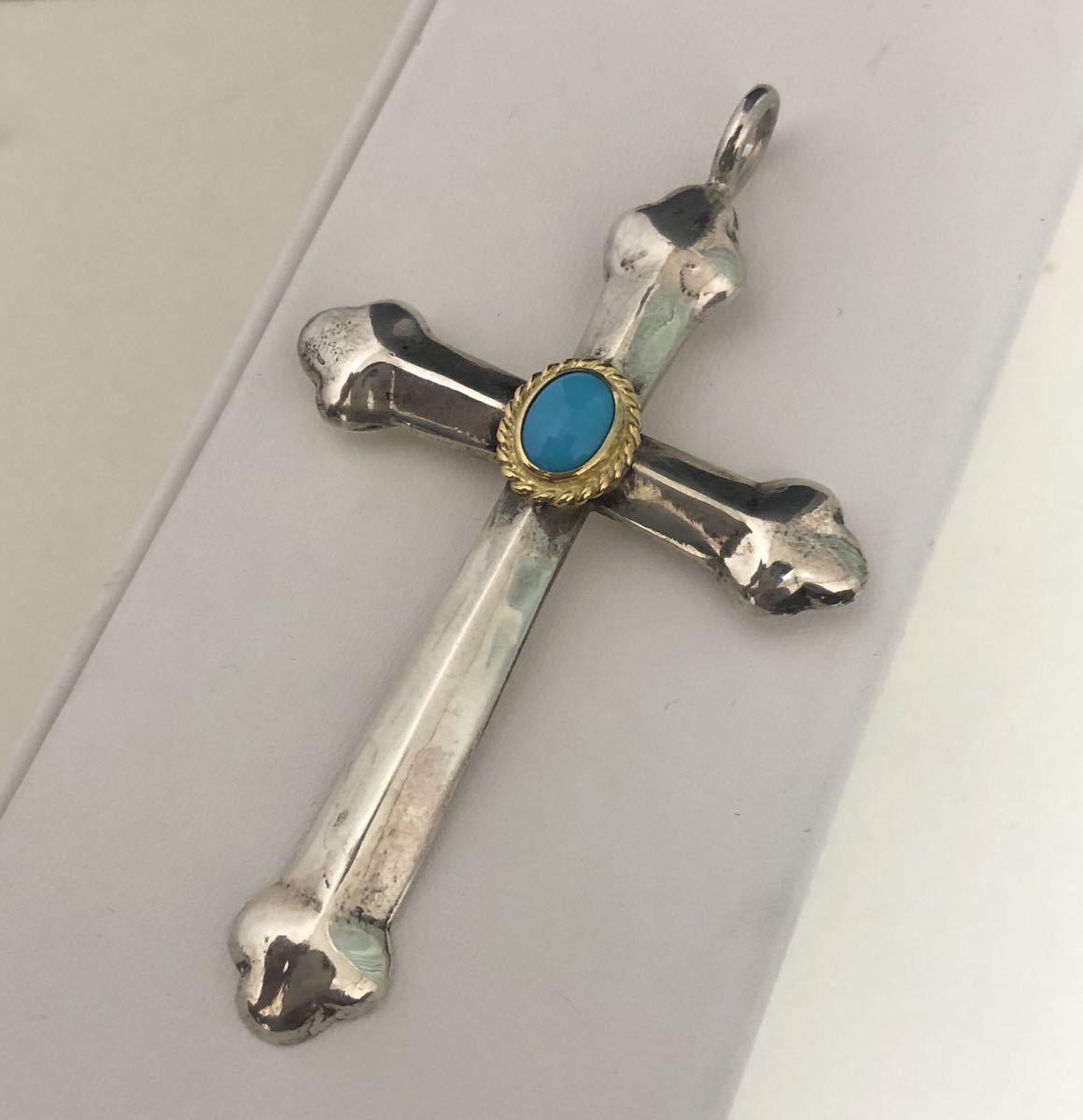 ゴローズ goro's 金縄ターコイズ付きクロス 上金 先金 全金 ゴローズ