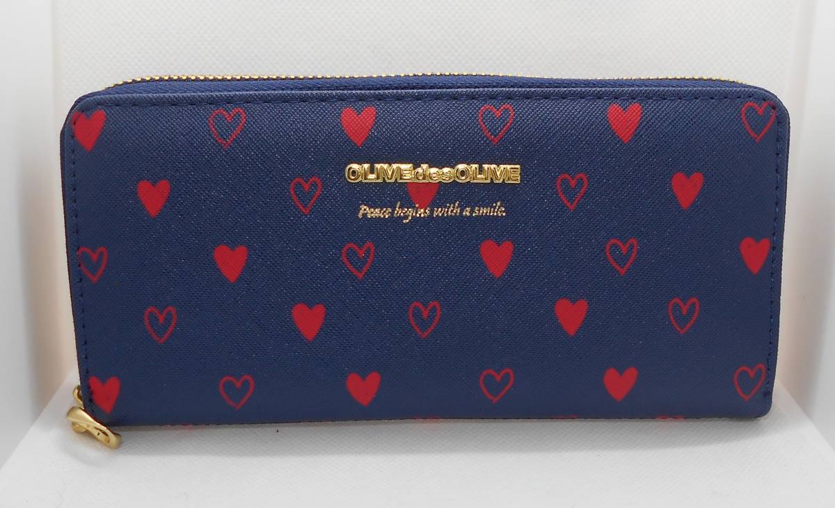 新品】OLIVE des OLIVE レディース 長財布 ラウンドファスナー 