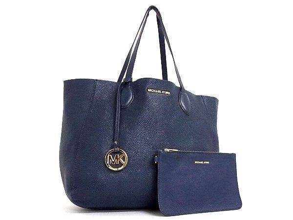 1円 MICHAEL KORS マイケルコース ロゴ リバーシブル レザー ゴールド 