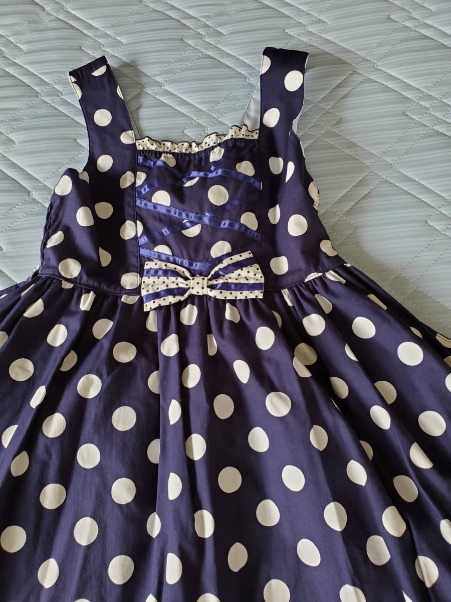 難ありシャーリーテンプル 店舗限定ブルーマリーヌサンドレス150 紺 ワンピース ミニ 売買されたオークション情報 Yahooの商品情報をアーカイブ公開 オークファン Aucfan Com