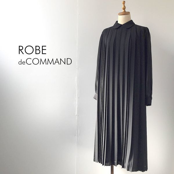 Robe De Command 丸襟 プリーツワンピース サイズ9a 黒 ロング丈 長袖 おしゃれ シースルー 春夏 かわいい 古着 ブラックフォーマル 喪服 Mサイズ 売買されたオークション情報 Yahooの商品情報をアーカイブ公開 オークファン Aucfan Com