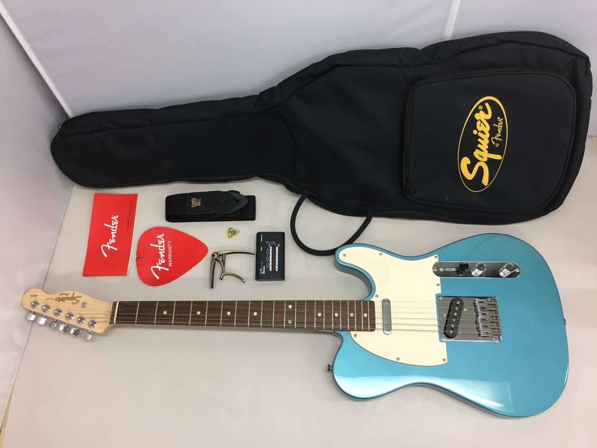 Squier sonic telecaster スクワイヤー テレキャスター 水色 Amazon co
