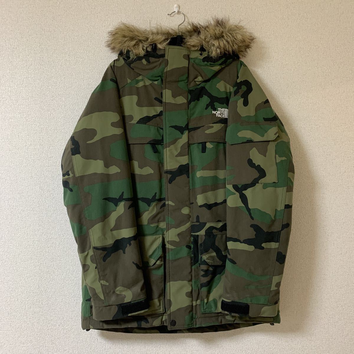 THE NORTH FACE ノベルティマクマードパーカー ウッドランドカモ 迷彩