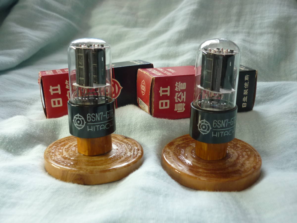 希少GT管/新品/完動品】日立 6SN7GTB (ブラック・プレート仕様；2本ペア)