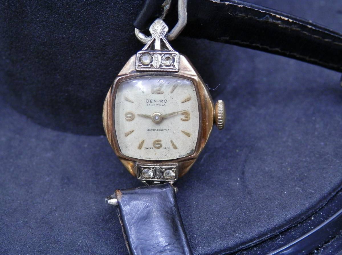 DEN-RO 17石 K18 0.750 動作品 16.稼働品・DEN-RO 18K 750 DEN-