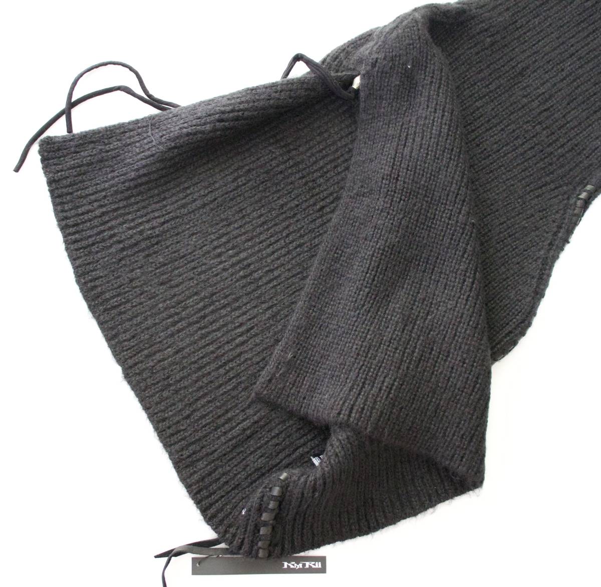 定価28000 新品 本物 KMRii Rib Snood Poncho ポンチョ 1702-KT20 F 