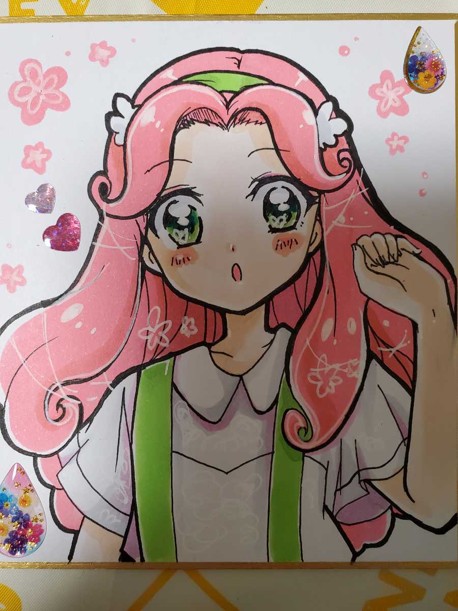 魔法使いプリキュア花海ことはキュアフェリーチェ ミ魔女っ子昭和アニメレトロ 手描きイラスト 売買されたオークション情報 Yahooの商品情報をアーカイブ公開 オークファン Aucfan Com