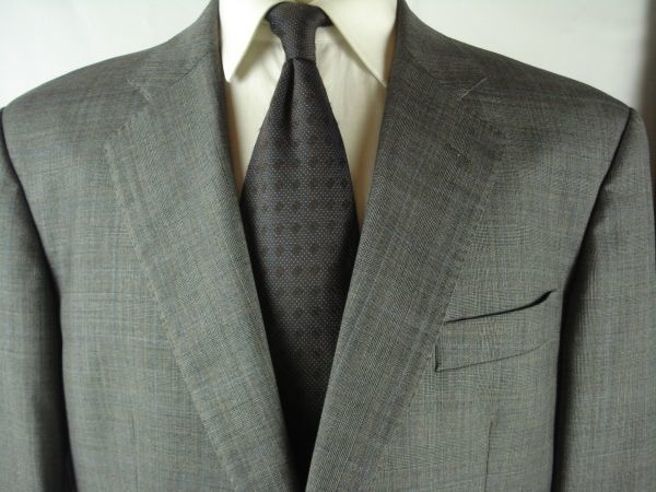 Brooks | ブルックスブラザーズ Japan (ブルックス Brothers（スーツ）のフリマアイテム一覧 2XL程度【ブルックスブラザーズ】2釦 スーツ センターベント グレーチェック イタリア製 44L/39