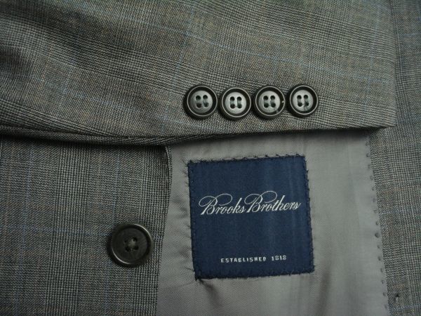 Brooks | ブルックスブラザーズ Japan (ブルックス Brothers（スーツ）のフリマアイテム一覧 2XL程度【ブルックスブラザーズ】2釦 スーツ センターベント グレーチェック イタリア製 44L/39