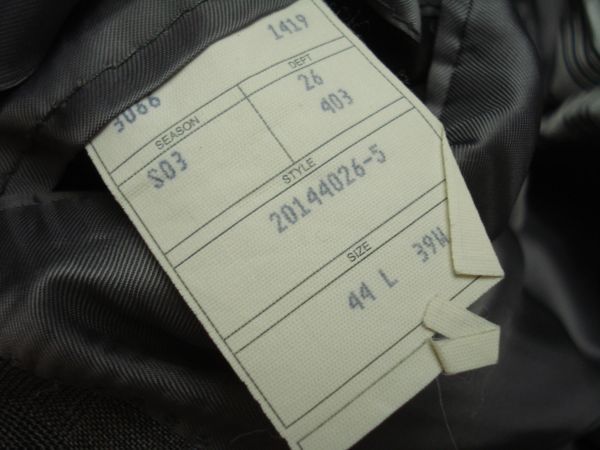 Brooks | ブルックスブラザーズ Japan (ブルックス Brothers（スーツ）のフリマアイテム一覧 2XL程度【ブルックスブラザーズ】2釦 スーツ センターベント グレーチェック イタリア製 44L/39