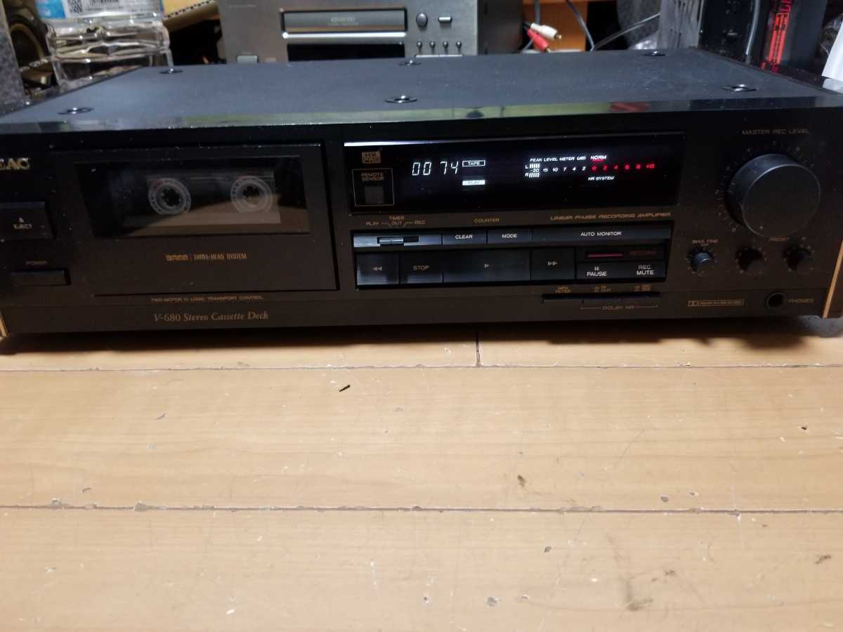 ティアック TEAC V-680 Yahoo!オークション カセットデッキ - 「teac 3