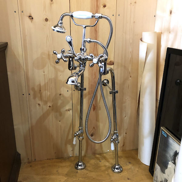 クラシックテレフォンシャワー アンティークシャワー 混合水栓