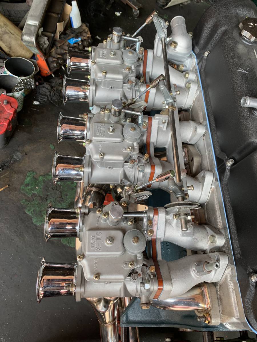 希少 日産 L28 L型 SOLEX 44パイ インマニセット 旧車 キャブレター