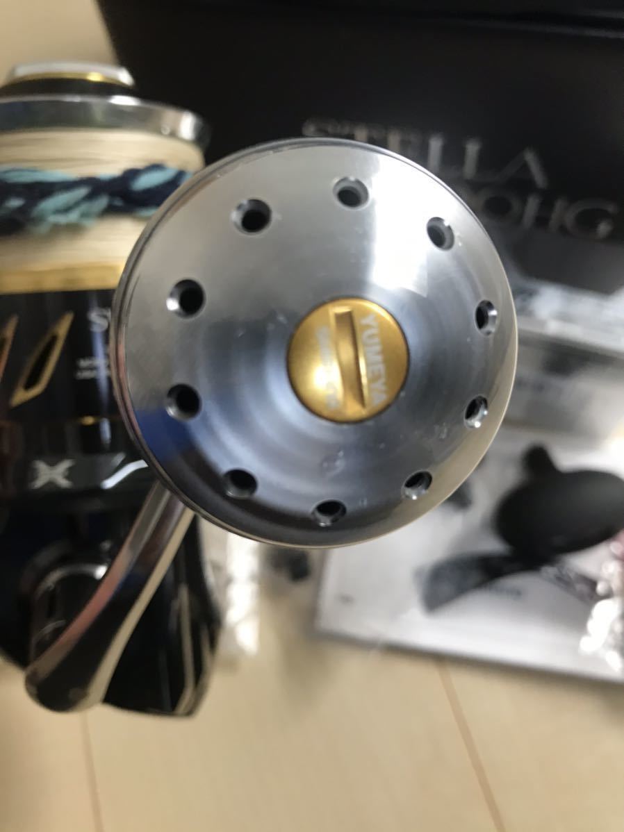 シマノ SHIMANO 13ステラSW18000HG 夢屋ラウンドノブL付き GT ヒラマサ
