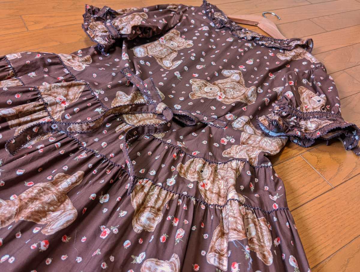 ピンクハウス テディベアローズpt ワンピース ブラウン PINKHOUSE 新品 