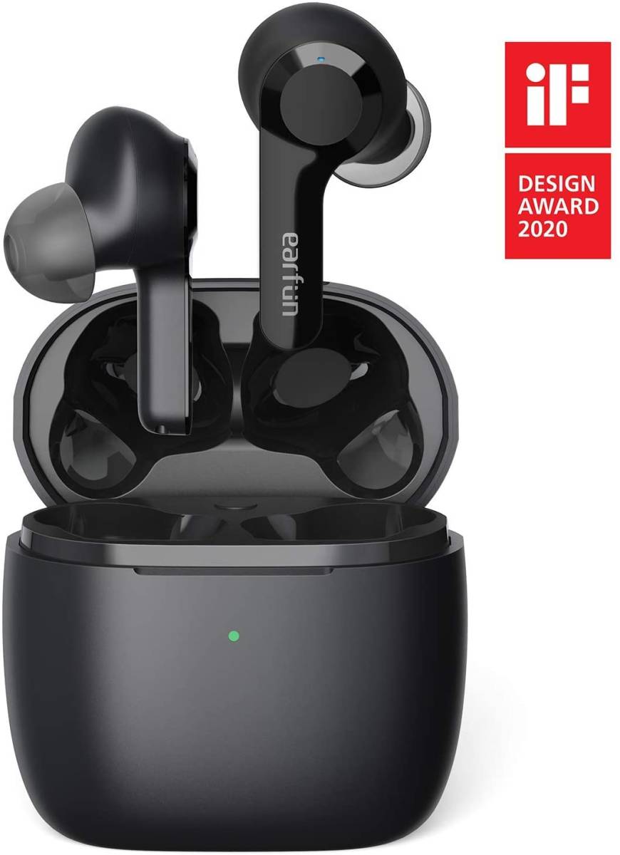 大人気，高品質 EarFun Air Bluetooth 5.0 ワイヤレスイヤホン 2020年 iFデザイン & CES受賞 タッチ式 自動装着検出 最新のTWS技術 ブラック B-53(その他)｜売買されたオークション情報、yahooの商品情報をアーカイブ その他