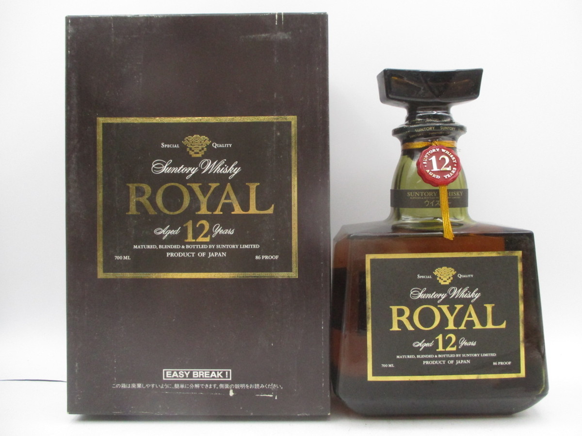 【同梱OK商品】SUNTORY WHISKY ROYAL 12年 サントリー ウイスキー ローヤル 国産 700ml 43% 古酒 未開栓 箱 T25016 12年 サントリー ROYAL ブルーラベル プレミアム 戌