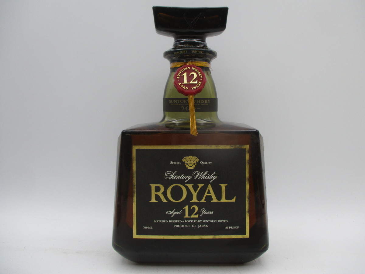 【同梱OK商品】SUNTORY WHISKY ROYAL 12年 サントリー ウイスキー ローヤル 国産 700ml 43% 古酒 未開栓 箱 T25016 12年 サントリー ROYAL ブルーラベル プレミアム 戌