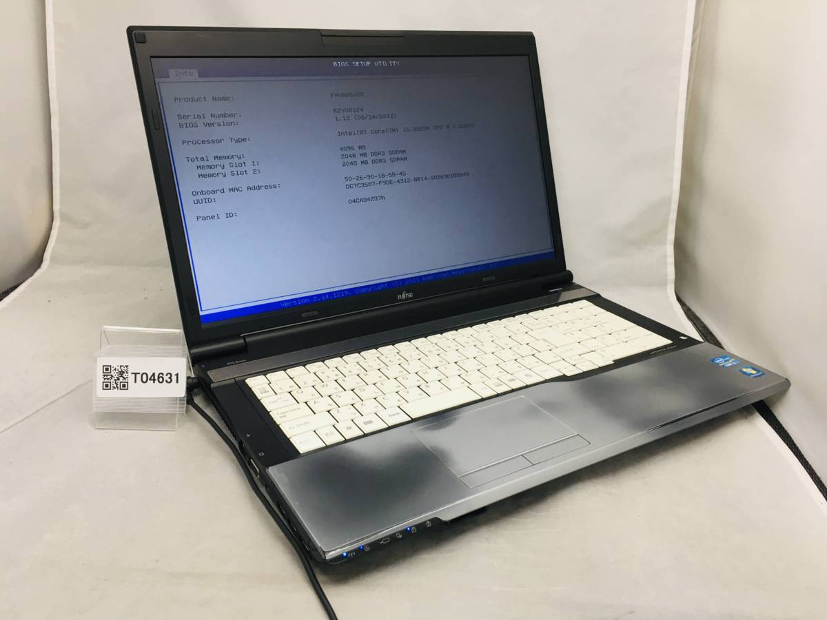 ◆ジャンク/FUJITSU N532/E/Core i5 3320M 2.60GHz/4GB/17.3インチ