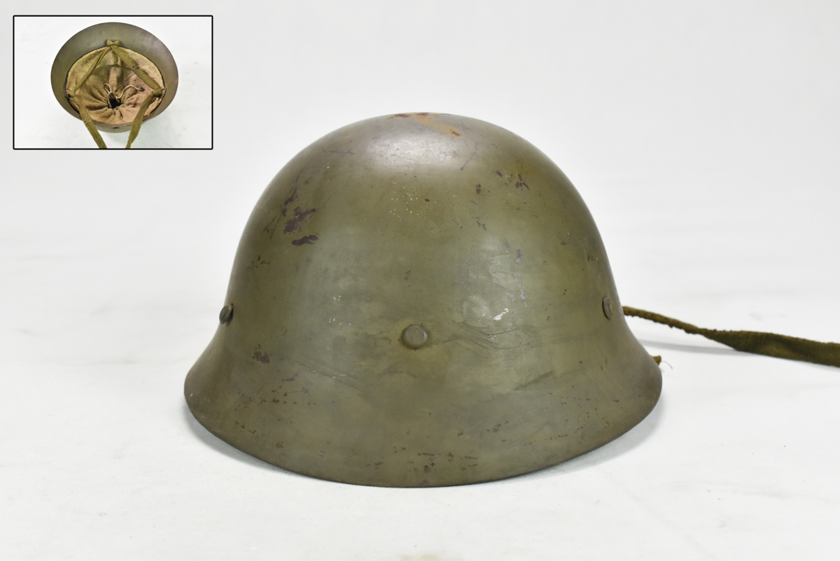 ヘルメット ミリタリー 鉄製 鉄兜 旧日本軍 鉄帽 九〇式鉄帽 | 90