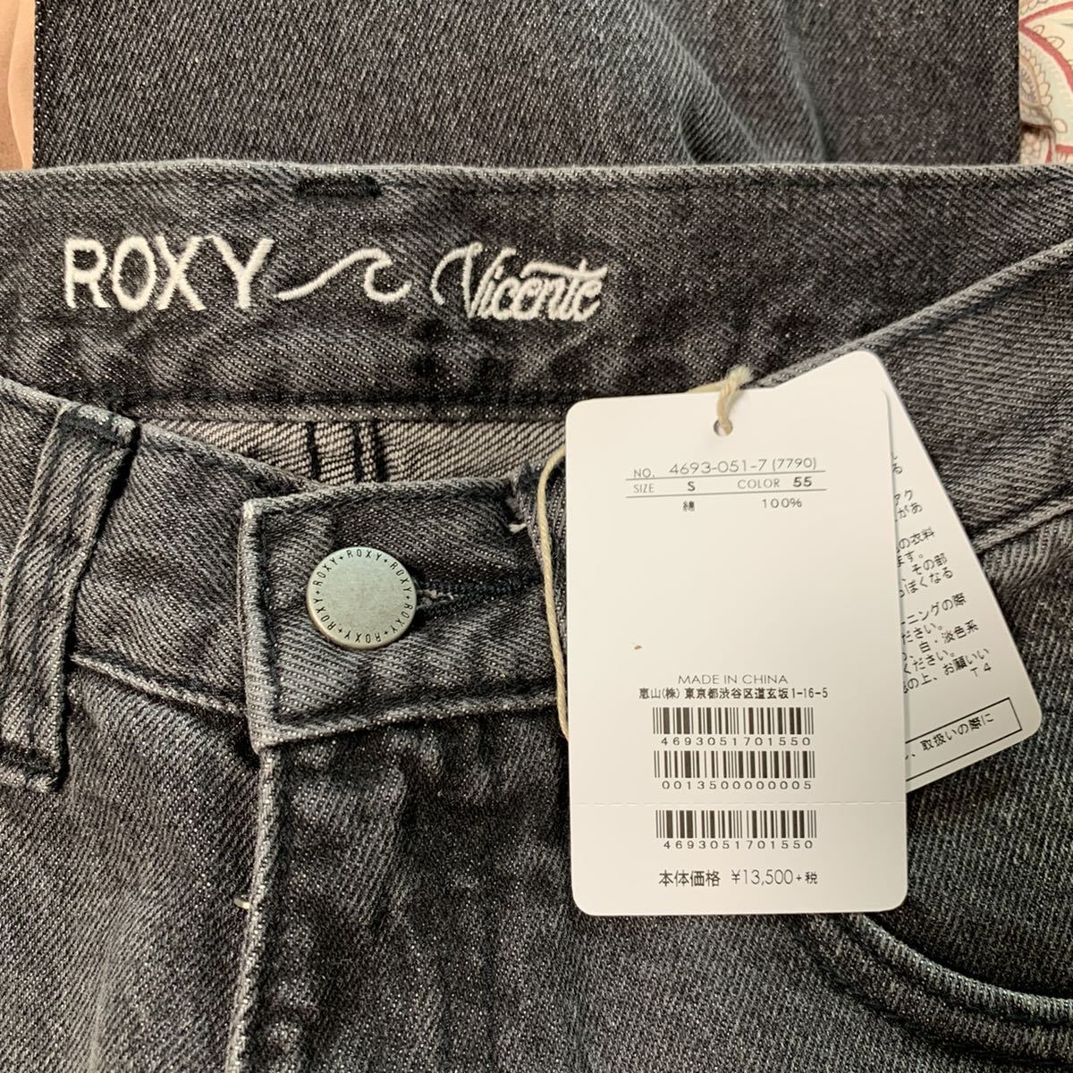 デニム未使用品 Vicente×ROXY コラボスリムストレートデニム Sサイズ