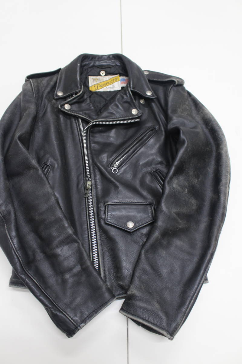 Schott ショット 32 80～90s ダブルライダースジャケット レザー