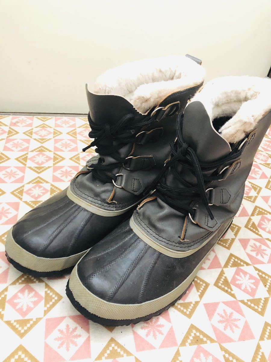 新品，SALE SOREL スノーブーツ カナダ製 ソレル 本革 10サイズ28.5くらい(スノーブーツ)｜売買されたオークション情報、yahooの商品情報をアーカイブ公開 - オークファン スノーブーツ