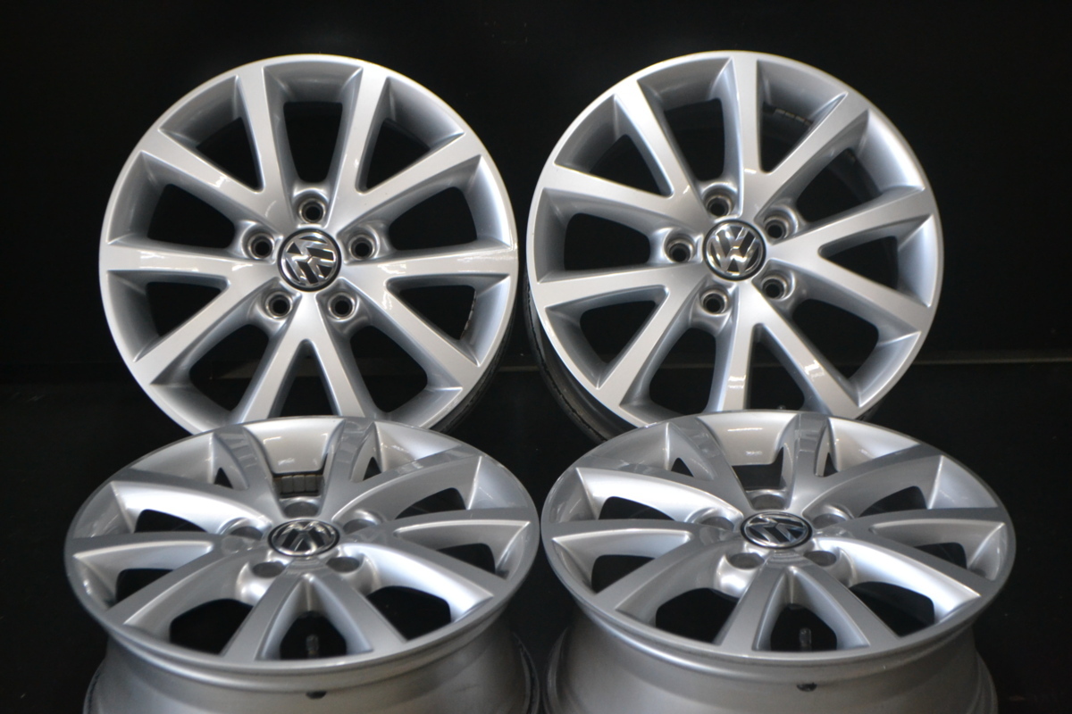 16×6.5J +50 112 5H 4本 】 VW純正アルミ フォルクスワーゲン / ゴルフ