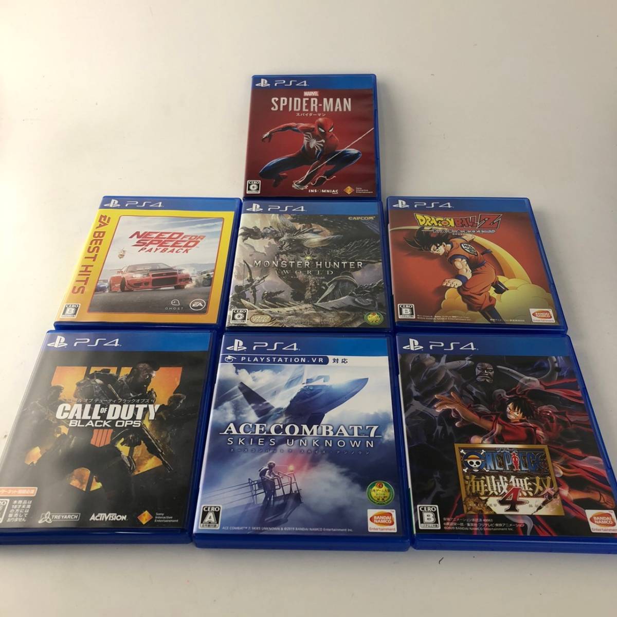 【数量限定，お買い得】 No.5114 １円 PS4ソフト 7本セット スパイダーマン モンハン CoD 海賊無双他 品(PS4ソフト)｜売買されたオークション情報、yahooの商品情報をアーカイブ公開 - オークファン PS4ソフト
