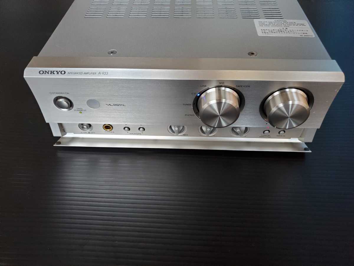 A-933 ONKYO プリメインアンプ オンキョー Onkyo amplifier シルバー G