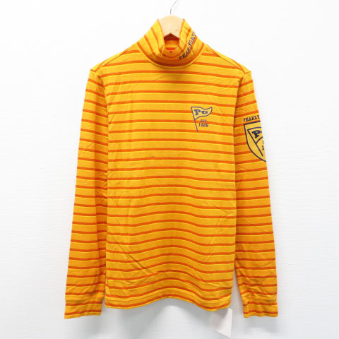 人気定番，100%新品 PEARLY GATES パーリーゲイツ 長袖ハイネックTシャツ ボーダー オレンジ系 1 240001392264 ゴルフウェア レディース(パーリーゲイツ)｜売買されたオークション情報、yahooの商品情報をアーカイブ公 シャツ