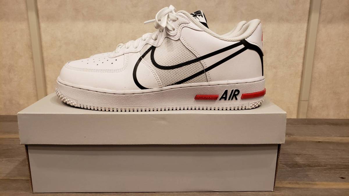 最新作，定番人気 品/激レア US10.5/28.5cm NIKE AIR FORCE 1 REACT ナイキ エアフォース ワン リアクト(28.5cm)｜売買されたオークション情報、yahooの商品情報をアーカイブ公開 - オークファン 28.5cm