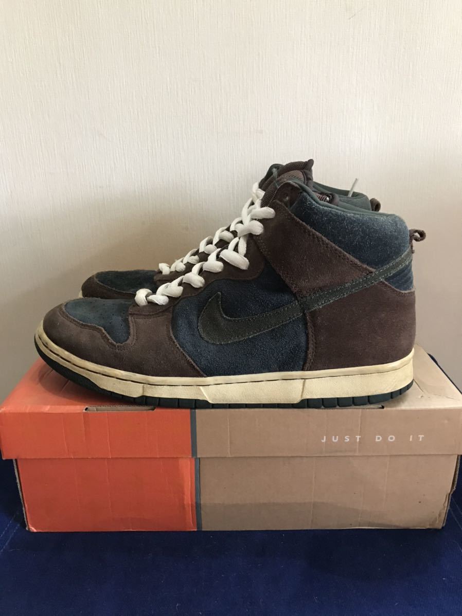 人気SALE，低価 NIKE 02年 初期モデル DUNK HIGH PRO SB 305050 431 OBSIDIAN/OUTDOOR GRN-PAUL BRN ナイキ ダンク 厚タン US10.5(28.5cm)｜売買されたオークション情報、yahooの商品情報をアーカイブ公開 - オークファン 28.5cm