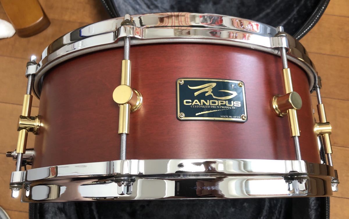 送料無料，爆買い CANOPUS カノウプス スネアドラム Oil Finished Maple MO-1455 14&times;5.5(スネア)｜売買されたオークション情報、yahooの商品情報をアーカイブ公開 - オークファン スネア