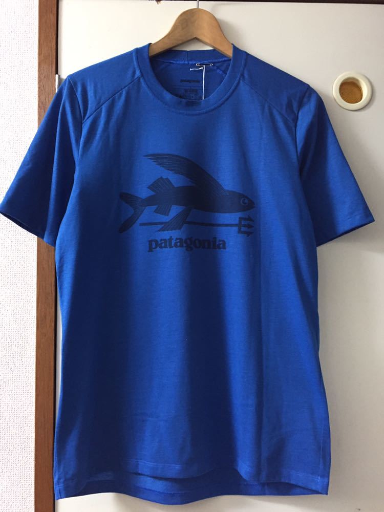 豊富な，定番人気 patagonia パタゴニア FA12 トビウオ ポラライズド Tee 半袖Tシャツ UPF20速乾 ブルー 青 Sサイズ ポリエステル(半袖Tシャツ)｜売買されたオークション情報、yahooの商品情報をアーカイブ公開 - オー 男性用