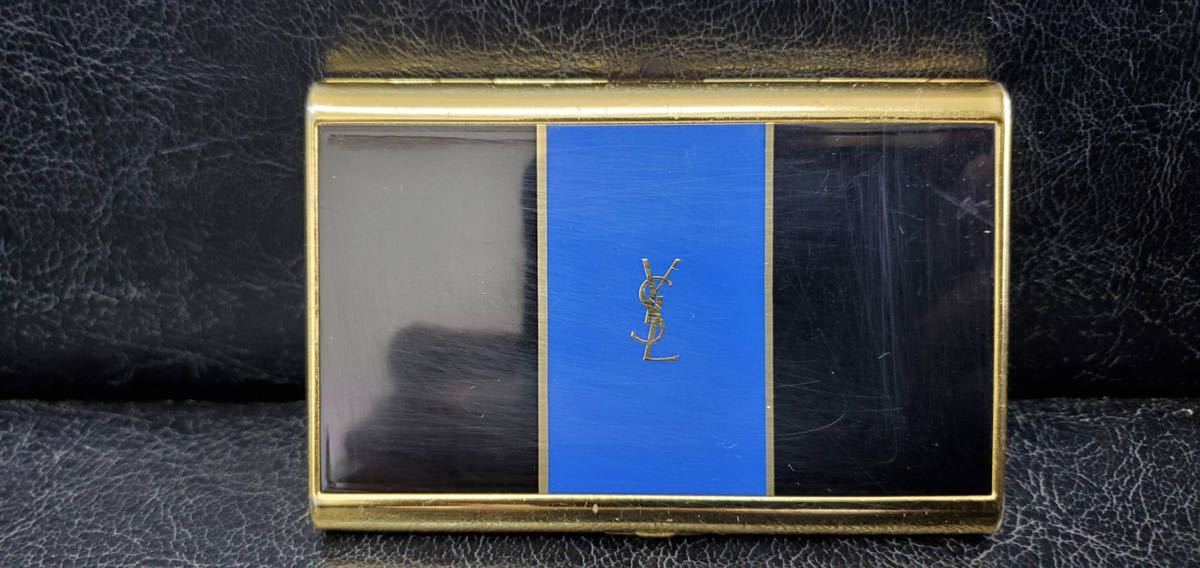 YVES SAINT LAURENT】イヴ・サンローラン シガレットケース ツートン 