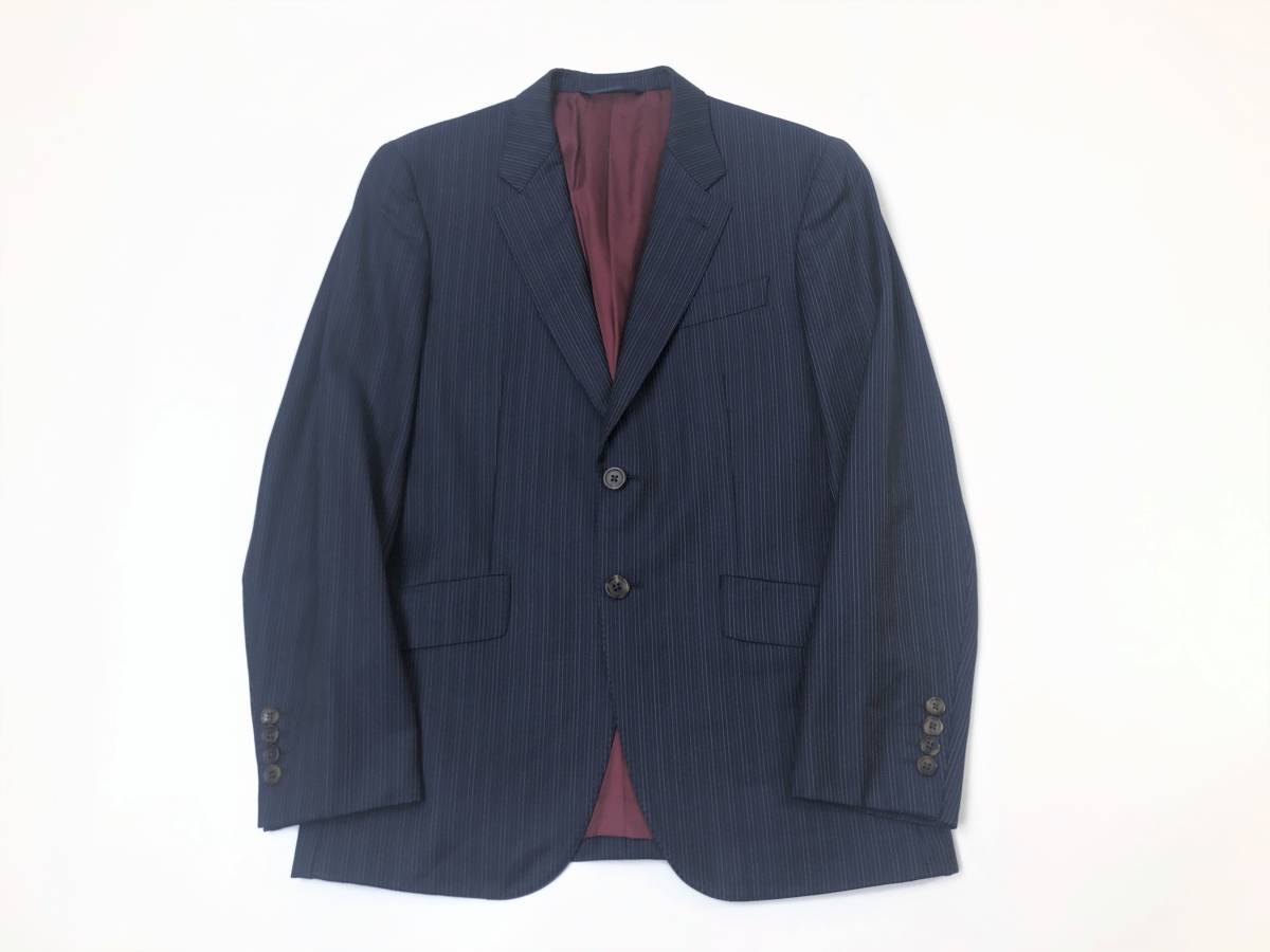 美品○Paul Smith○Ermenegildo Zegna社製 ストライプ柄高級