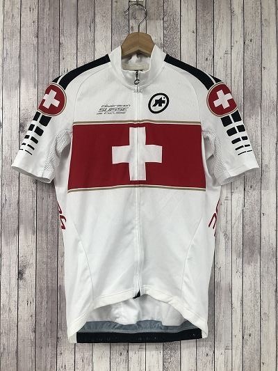 アソス 半袖 サイクルジャージ ASSOS M JU442 SWISSカラー 白赤 スイス サイズMサイクルジャージ スイス代表ジャージ Mサイズ レトロ 牛 BICI グレー｜Yahoo