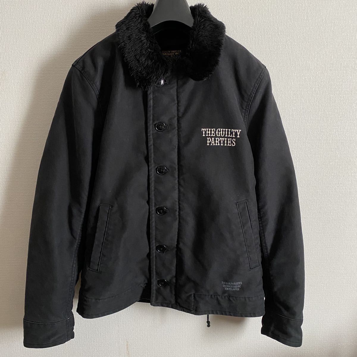 美品 WACKO MARIA ワコマリア N-1 デッキジャケット 17AW ファー 