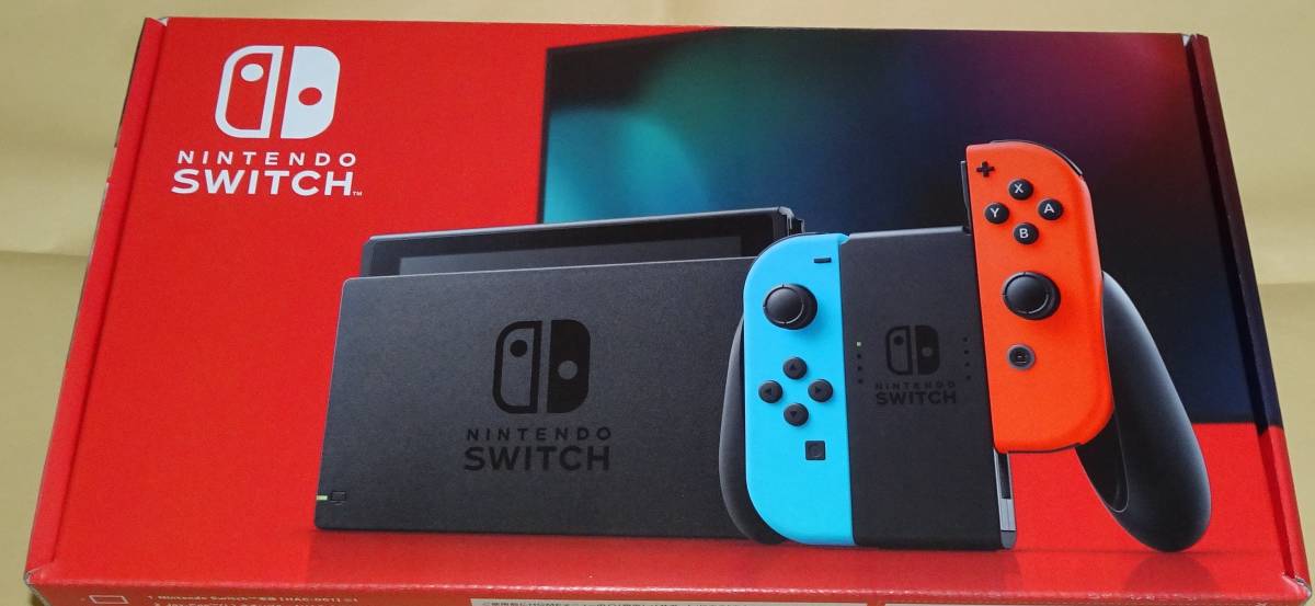 新型 Nintendo Switch 本体 Joy-Con(L)ネオンブルー/(R)ネオンレッド