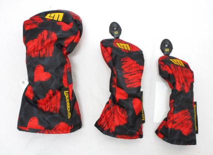 お得な3個セット ラウドマウス Scribble Hearts 271 ドライバー/FW/UT ハート 黒 赤 ブラック レッド ヘッドカバー LoudMouth(その他)｜売買されたオークション情報、yahooの商品情報をアーカイブ公開 - ヘッドカバー