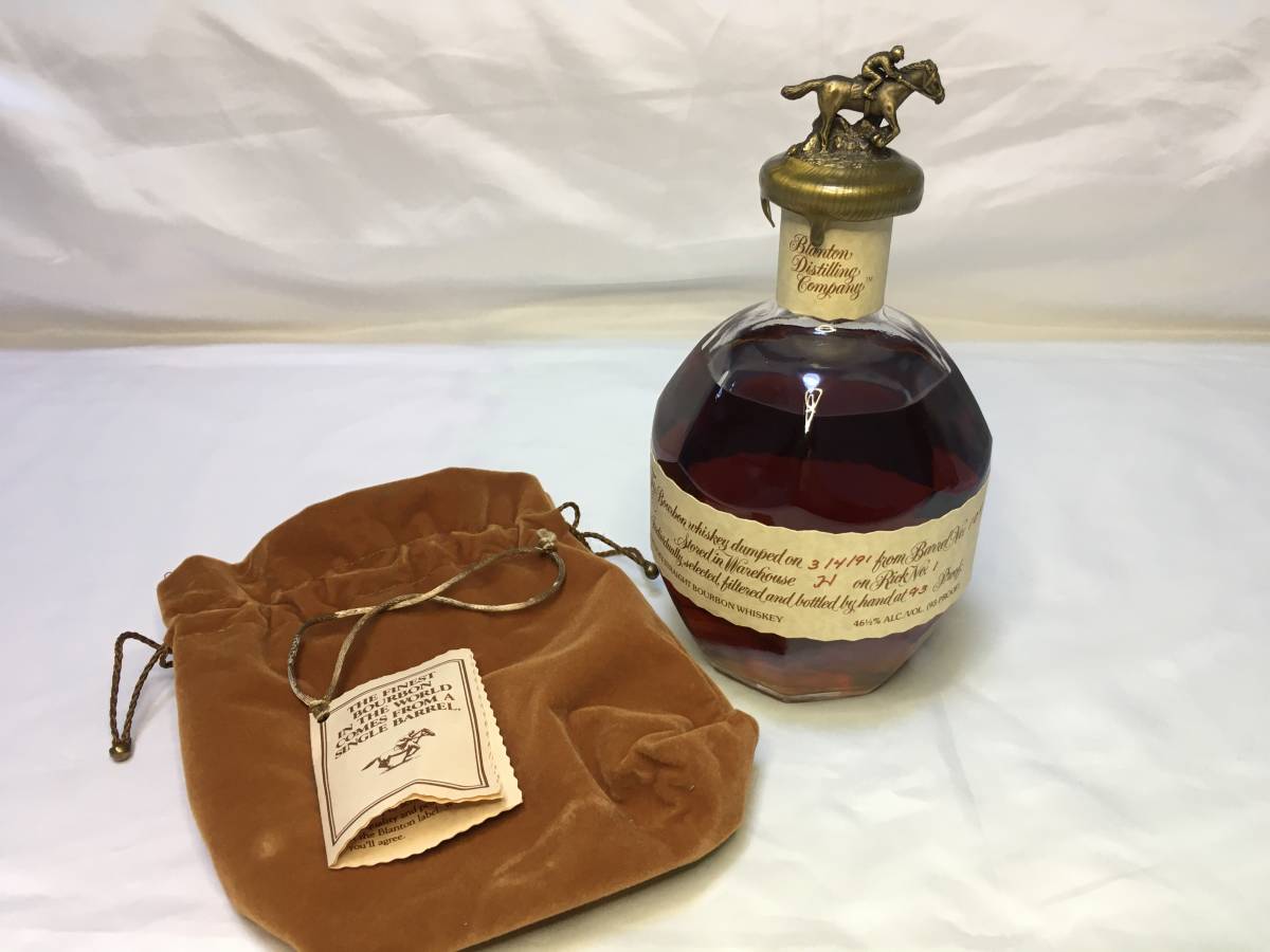 SI■未開封 ブラントン シングルバレル バーボンウイスキー ストレート サラブレット 袋付き 750ml アルコール46.5%