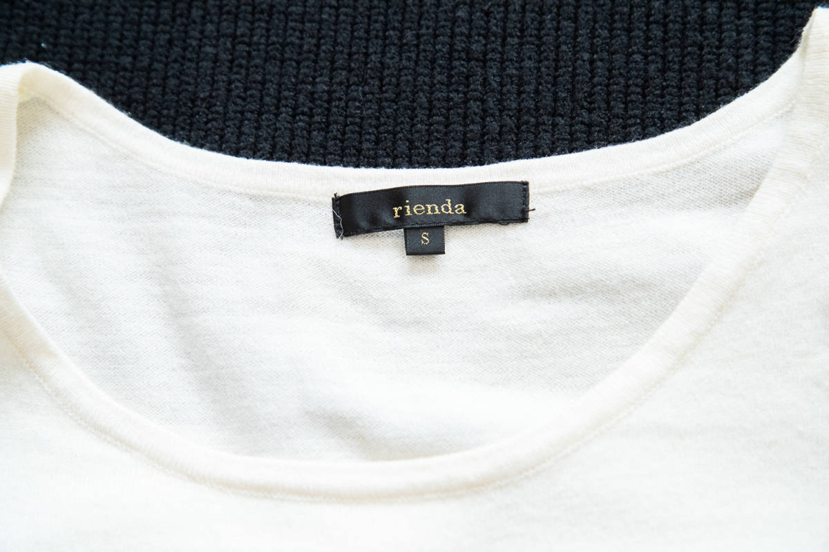 Rienda リエンダ ワンピース ニット 黒 ブラック サイズs ワンピース 売買されたオークション情報 Yahooの商品情報をアーカイブ公開 オークファン Aucfan Com