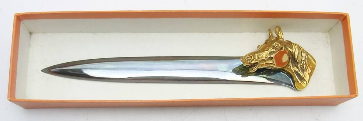 HERMES☆エルメス 馬柄 ホースモチーフ ペーパーナイフ シルバー