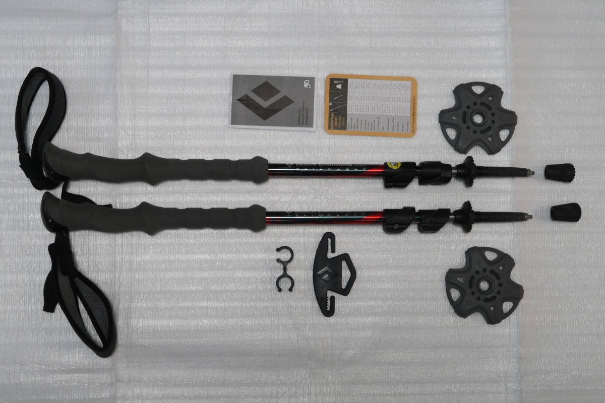 最安値，HOT Black Diamond ブラックダイヤモンド トレッキングポール TRAIL FLICKLOCK 100-125cm 付属品全部有ります(トレッキングステッキ)｜売買されたオークション情報、yahooの商品情報をアーカイブ公開 - オー トレッキングステッキ