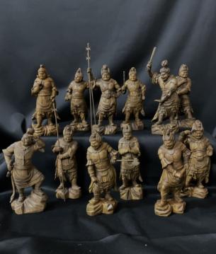 仏教工芸品 総柘植材 時代彫刻 古美術 木彫仏教 精密彫刻 仏師で仕上げ 