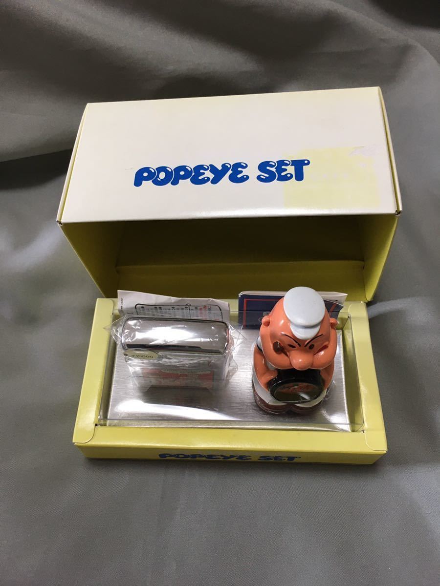 ZIPPO POPEYE ジッポー ポパイ　シリアル番号入り　POPEYE SET 時計は止まってます