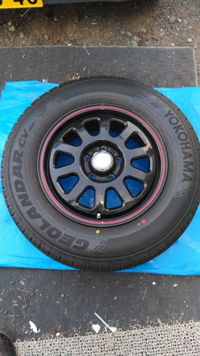 デリカD5中古 ラディアンス デイトナアルミ程度良好タイヤ215/70R16 