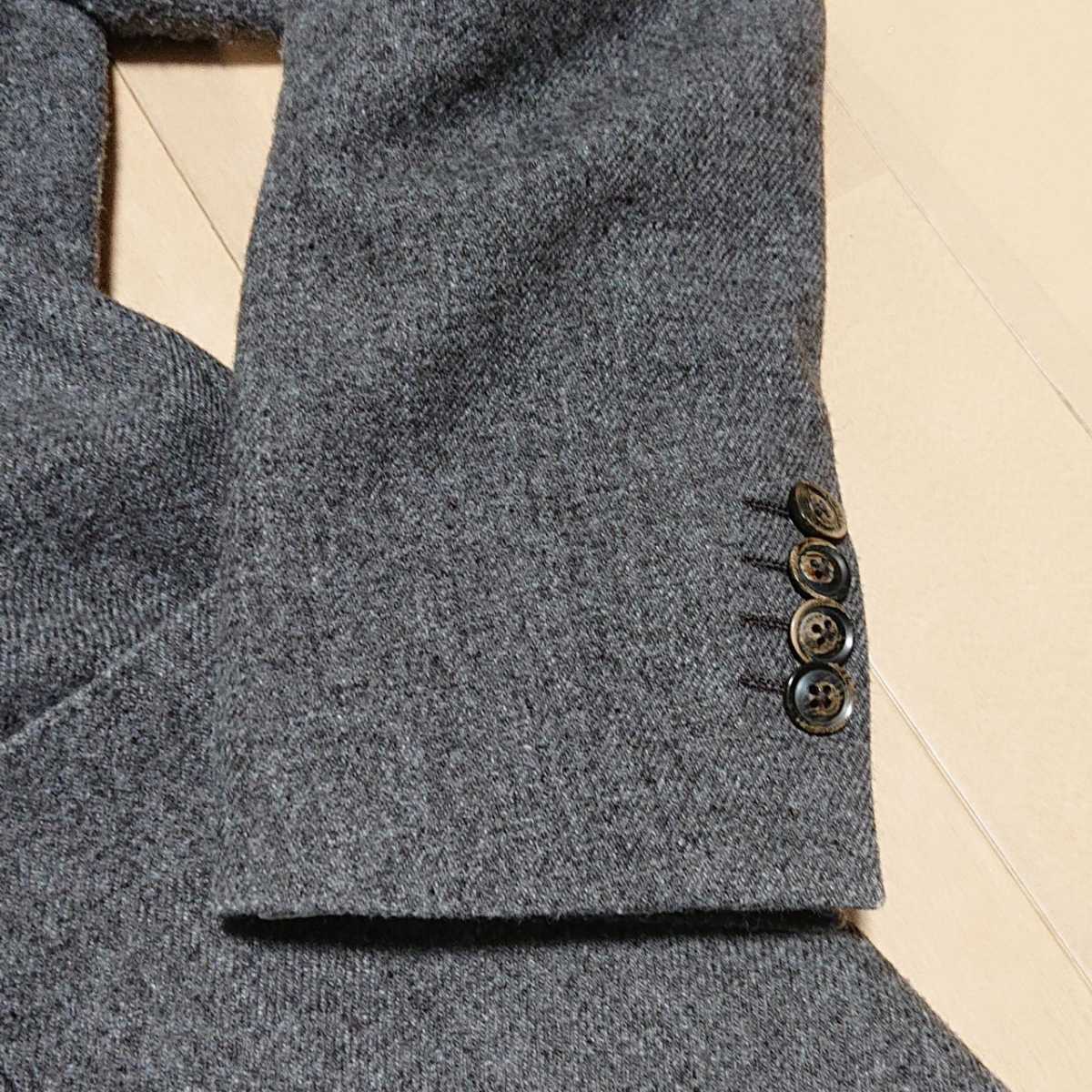 【美品】ラルディーニ 秋冬ハリスツイード系 高級11万 48 L LARDINI テーラードジャケット BEAMSFビームスエフ ネクタイパンツに◎ 46 M &frasl; LARDINI ラルディーニ テーラードジャケット チェック柄 極美品LARDINI×ハリスツイード伊製ジャケット48クレイジーパターン千鳥