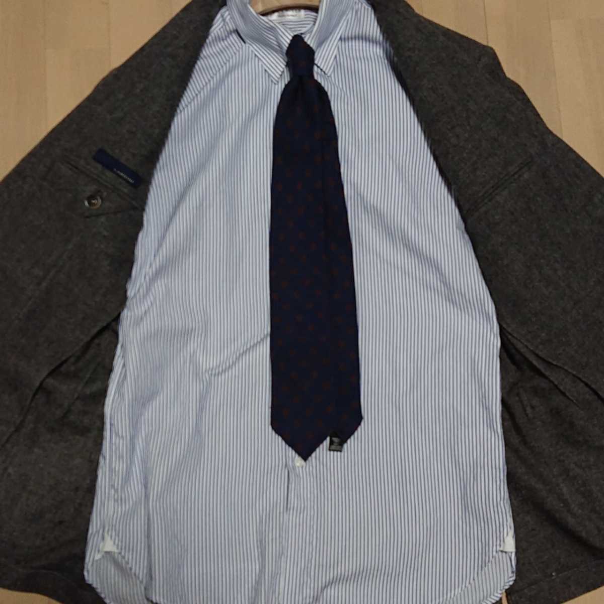 【美品】ラルディーニ 秋冬ハリスツイード系 高級11万 48 L LARDINI テーラードジャケット BEAMSFビームスエフ ネクタイパンツに◎ 46 M &frasl; LARDINI ラルディーニ テーラードジャケット チェック柄 極美品LARDINI×ハリスツイード伊製ジャケット48クレイジーパターン千鳥